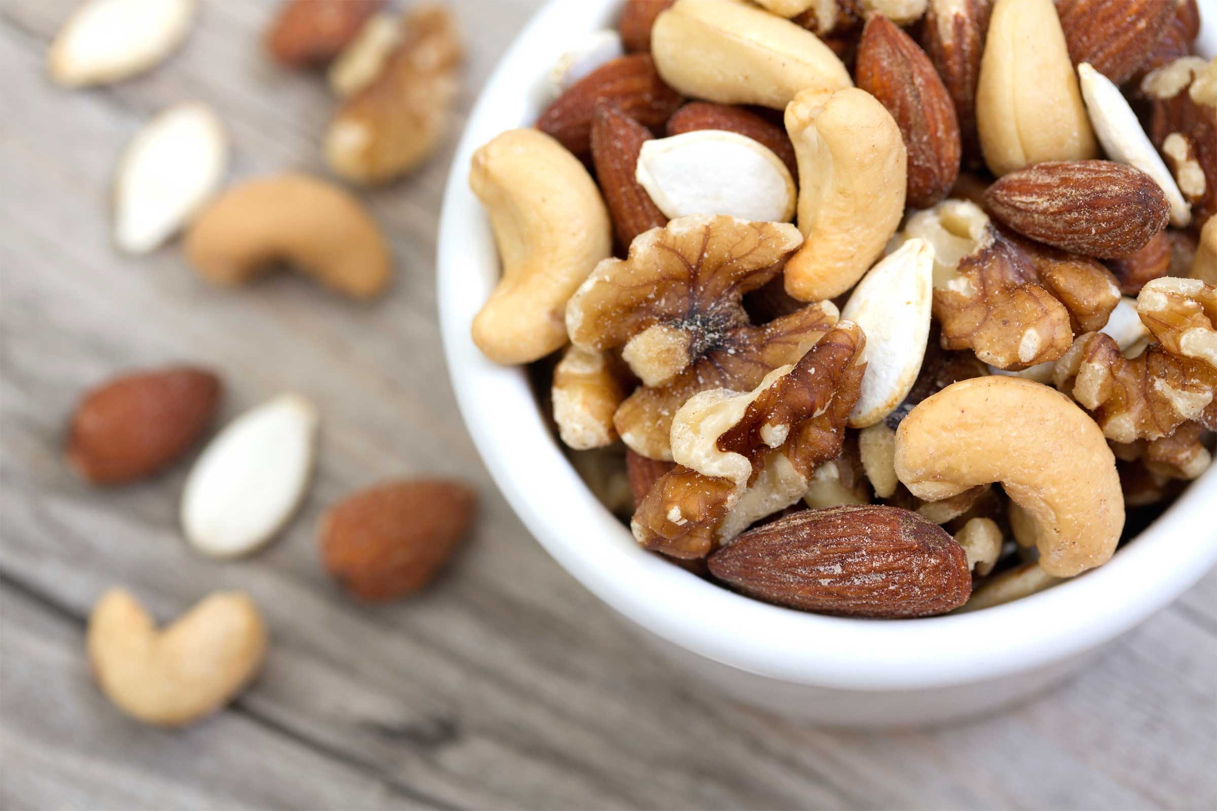 bowl of mixed nuts